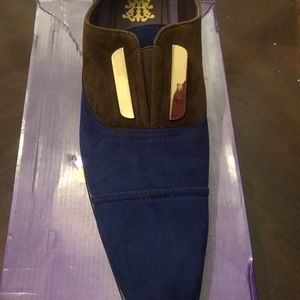 NWT brown and blue men dress shoes size 13